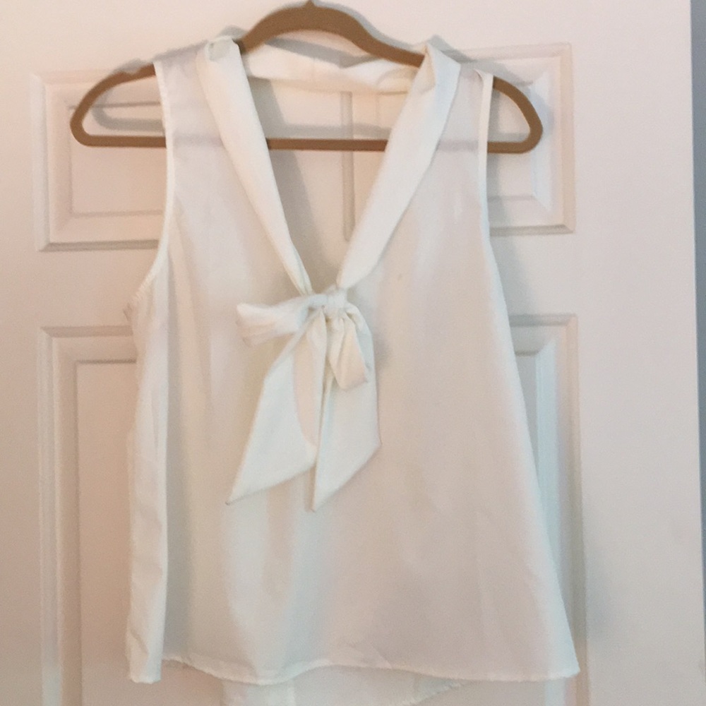 White open back top